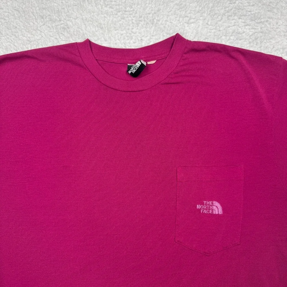 Vintage 90s‎ The North Face T-Shirt Chest Pocket Embroidered Logo Men's Size L